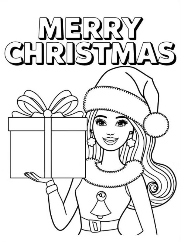 tô màu búp bê barbie 6