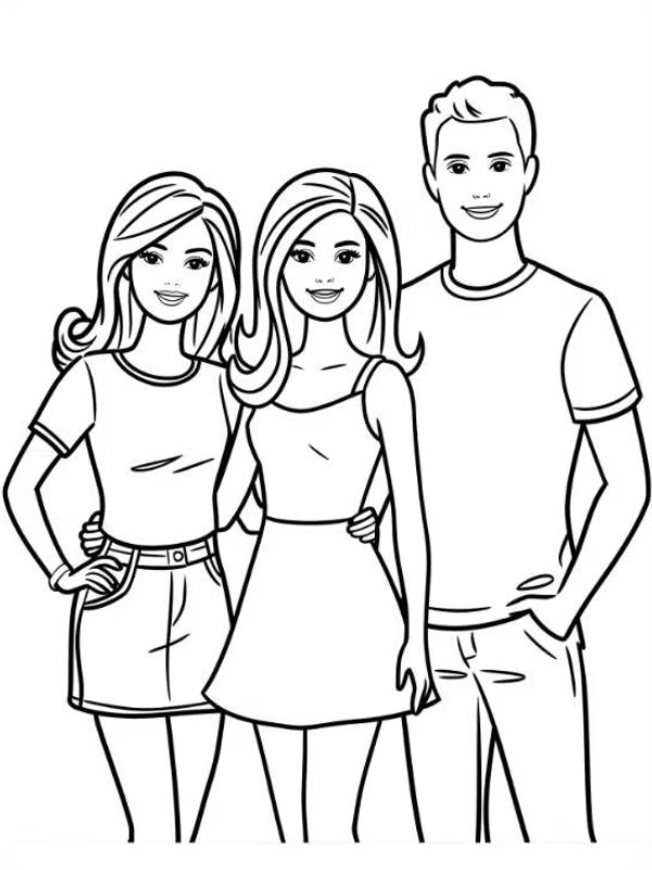 tô màu búp bê barbie 7