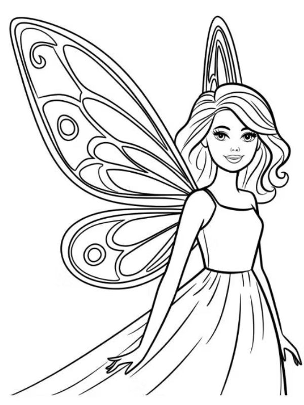 tô màu búp bê barbie 9