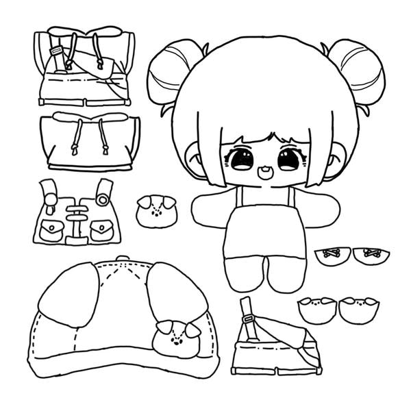 tô màu búp bê giấy 10