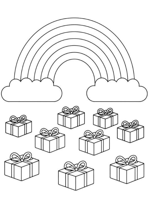 tô màu cầu vồng 10
