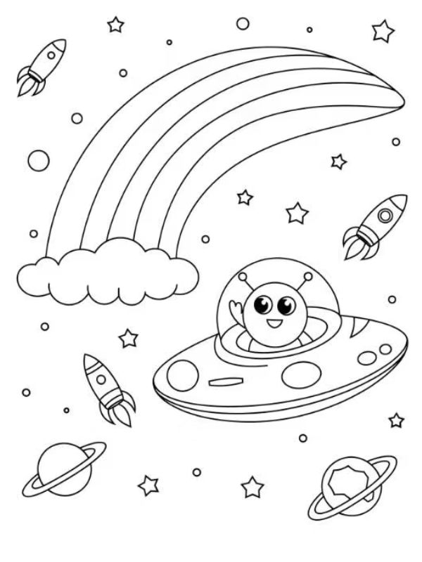 tô màu cầu vồng 14