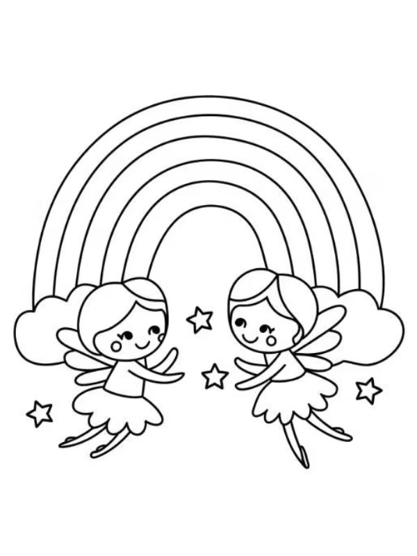 tô màu cầu vồng 15