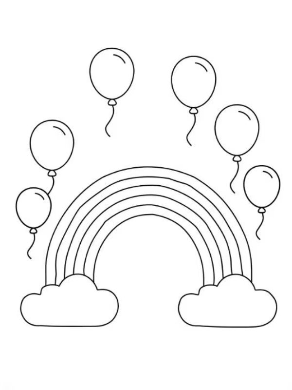 tô màu cầu vồng 18