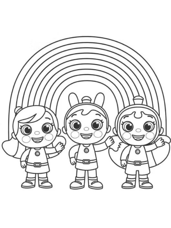 tô màu cầu vồng 2