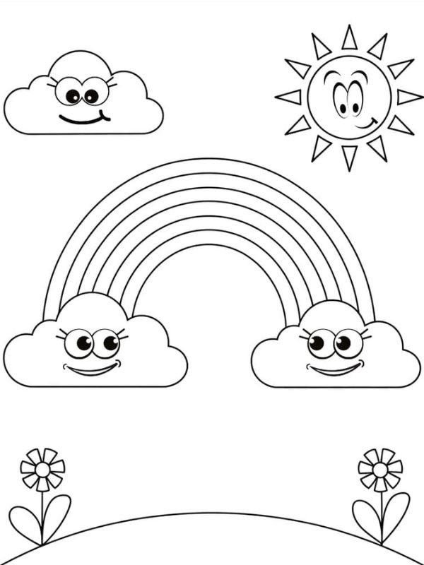tô màu cầu vồng 21