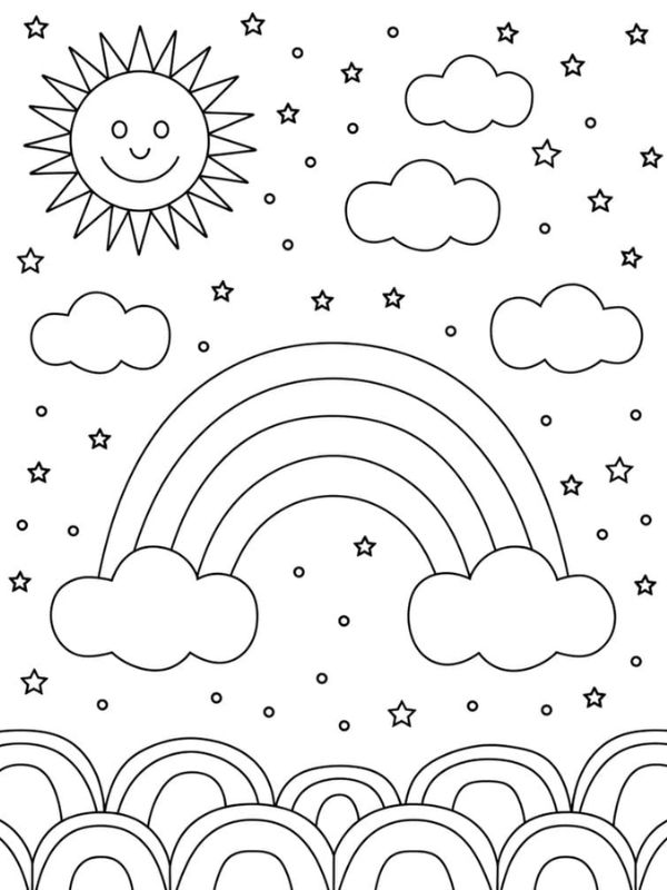 tô màu cầu vồng 24