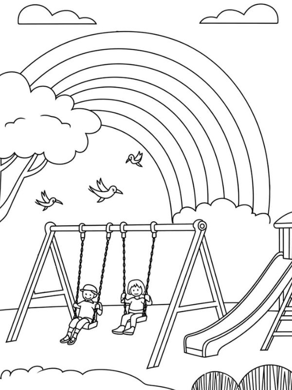 tô màu cầu vồng 26