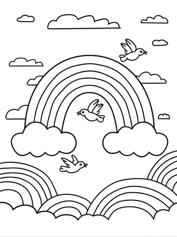 tô màu cầu vồng 28