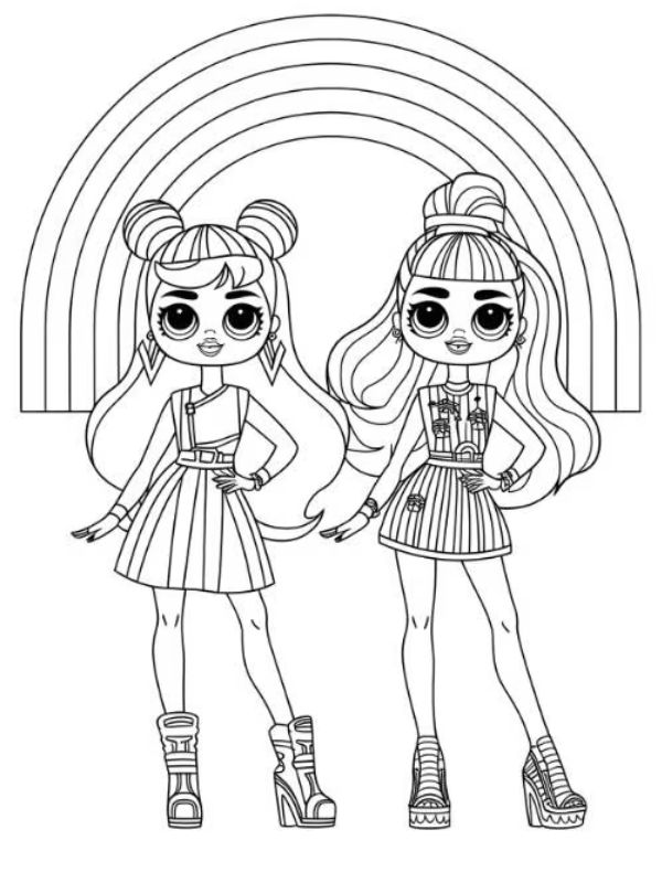 tô màu cầu vồng 8