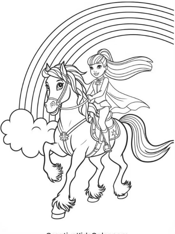 tô màu cầu vồng 9