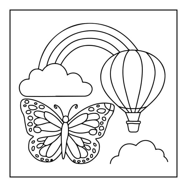 tô màu con bướm 12