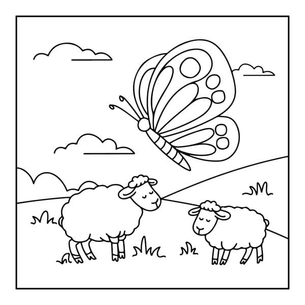 tô màu con bướm 16