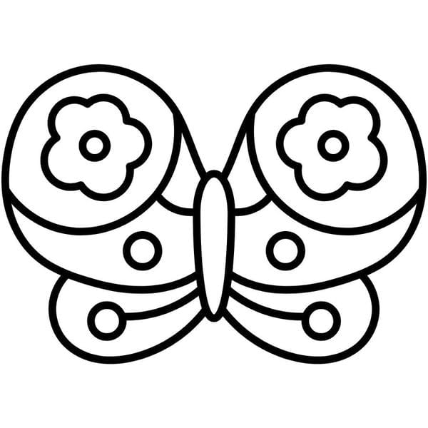 tô màu con bướm 36