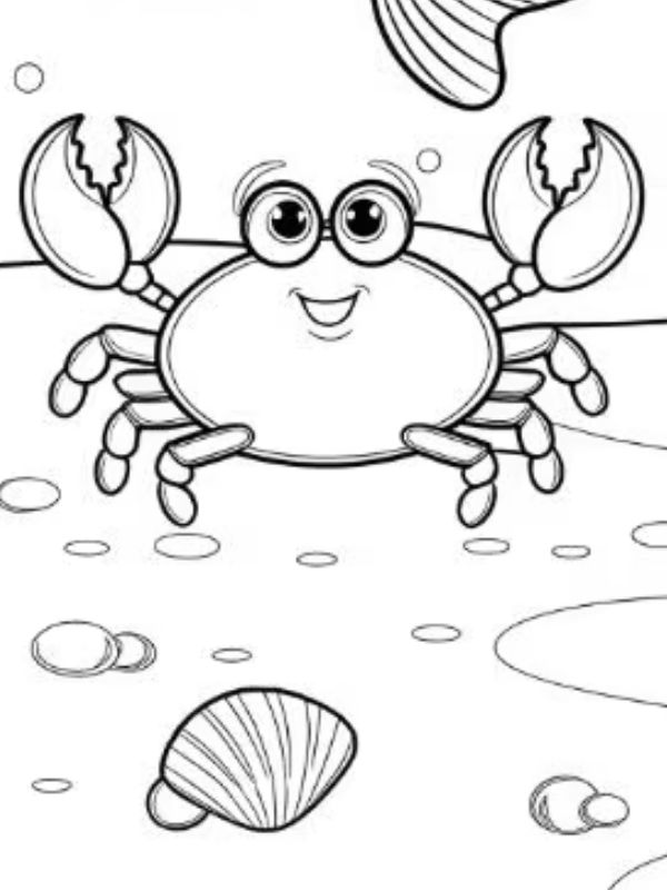 tô màu con cua 4