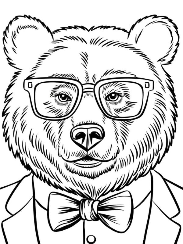 tô màu con gấu 10