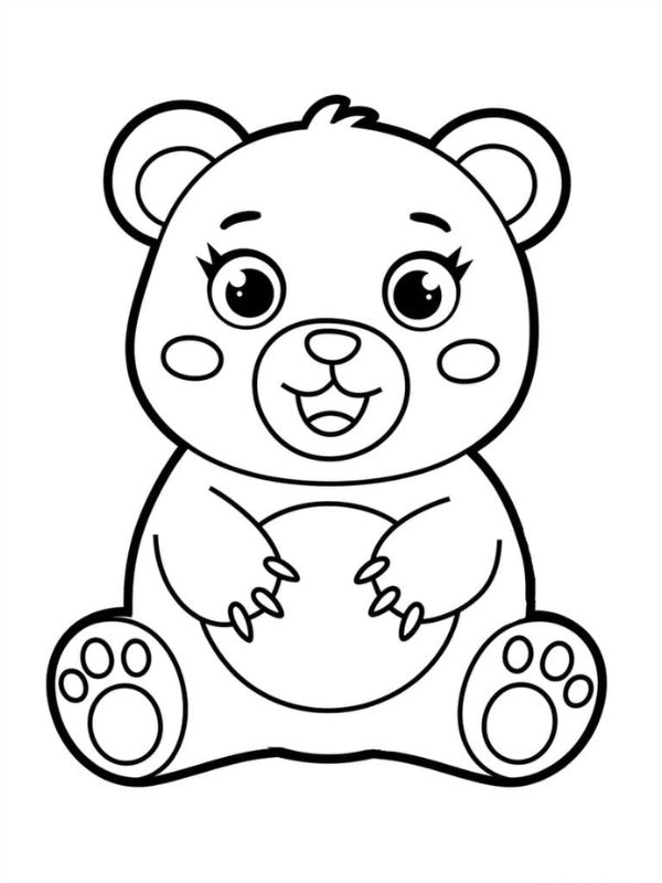 tô màu con gấu 16