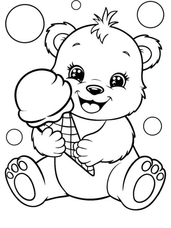 tô màu con gấu 18