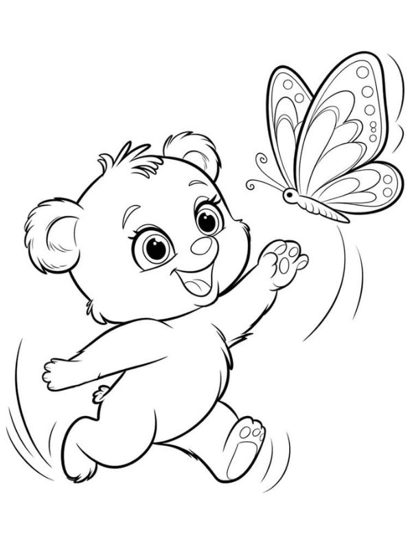 tô màu con gấu 2