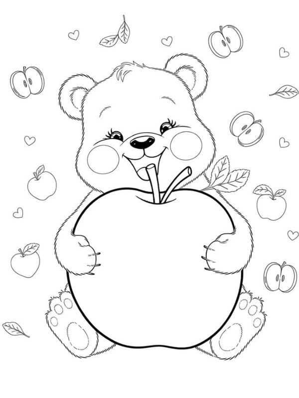 tô màu con gấu 4