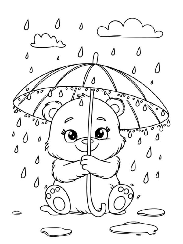 tô màu con gấu 6