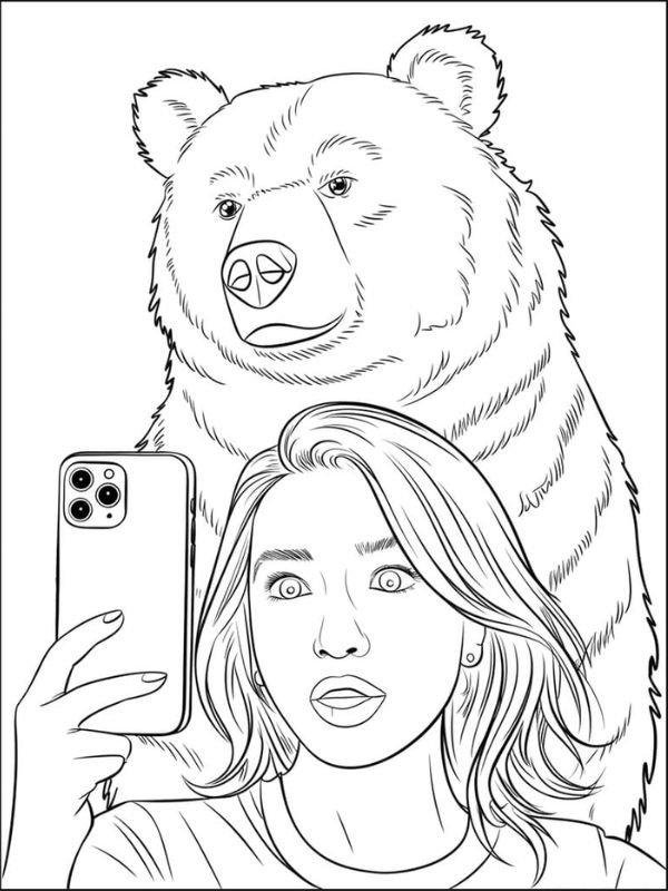 tô màu con gấu 8