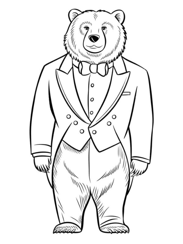 tô màu con gấu 9