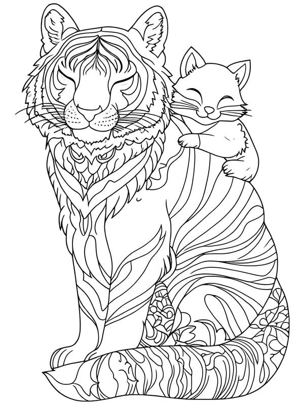 tô màu con hổ 10