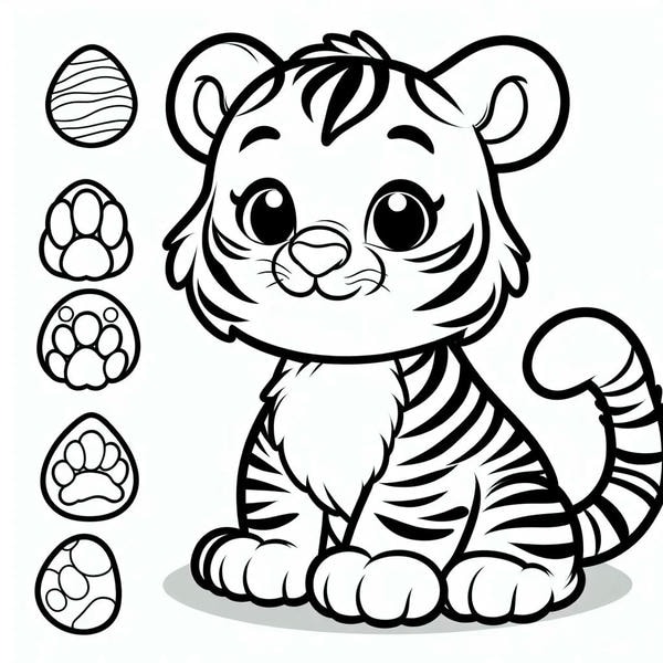 tô màu con hổ 11