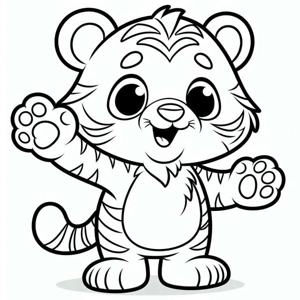 tô màu con hổ 12