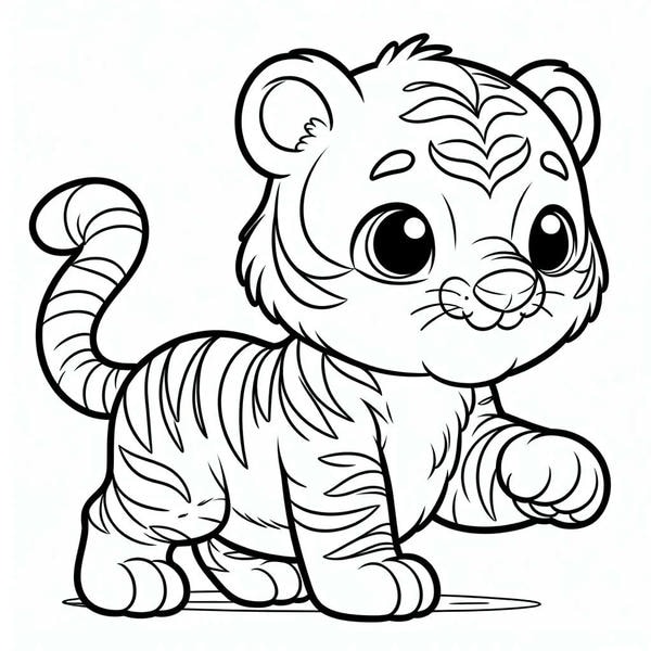 tô màu con hổ 13