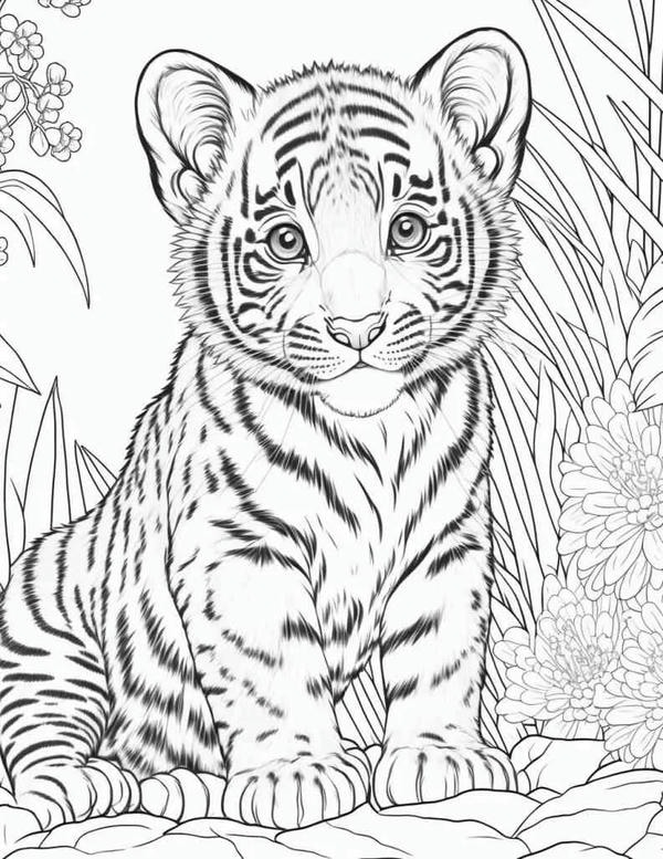 tô màu con hổ 26