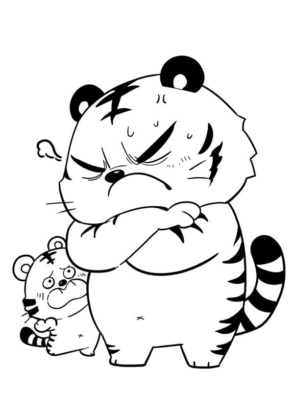 tô màu con hổ 33