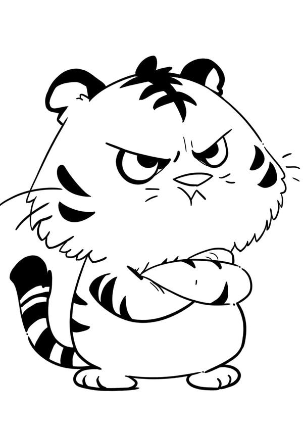 tô màu con hổ 34
