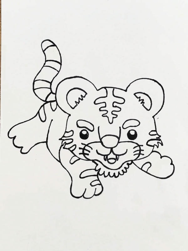 tô màu con hổ 36