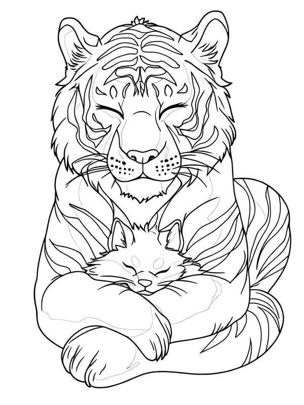 tô màu con hổ 4
