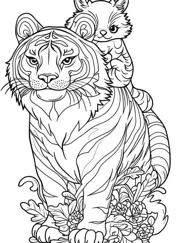 tô màu con hổ 5