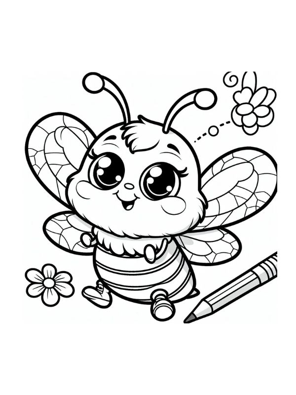 tô màu con ong 22