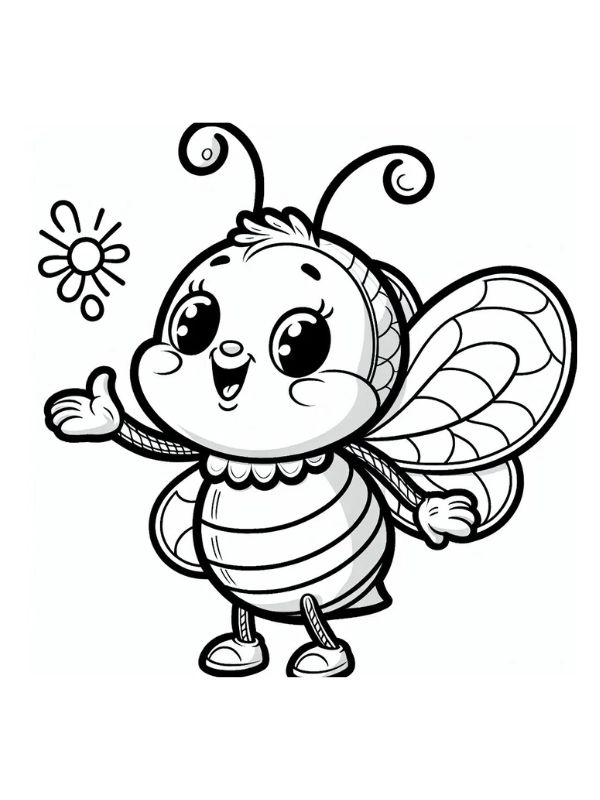 tô màu con ong 25