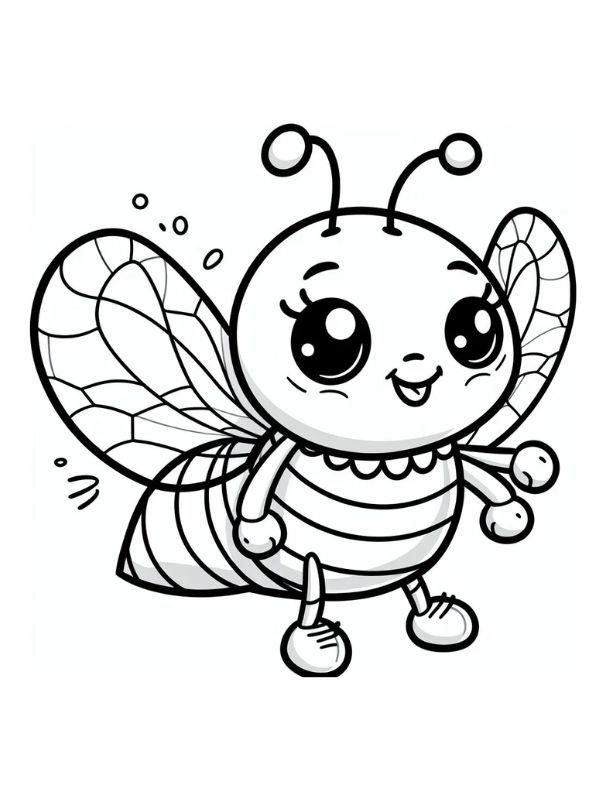 tô màu con ong 3
