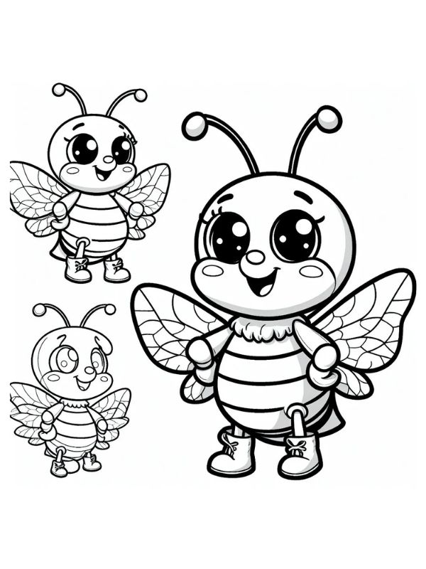 tô màu con ong 4