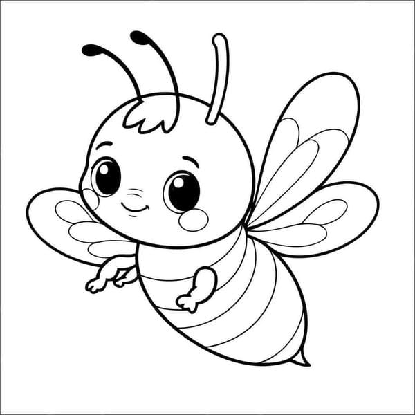 tô màu con ong 9