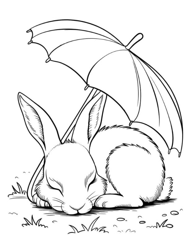 tô màu con thỏ cute