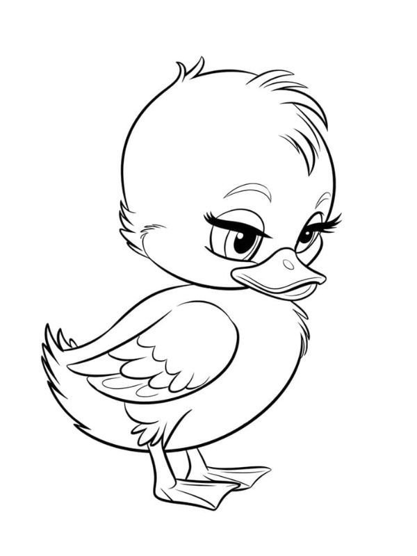 tô màu con vịt 10