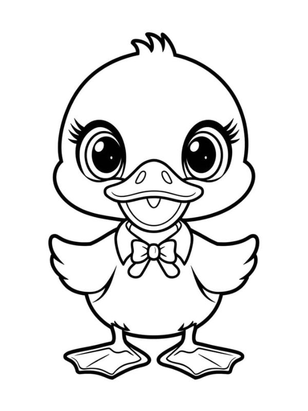 tô màu con vịt 12