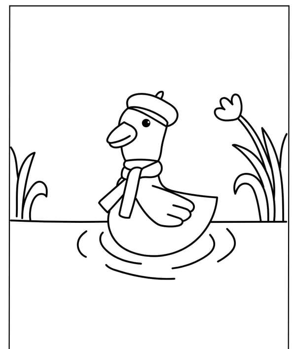 tô màu con vịt 13