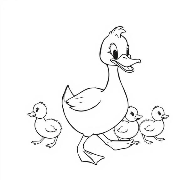 tô màu con vịt 15