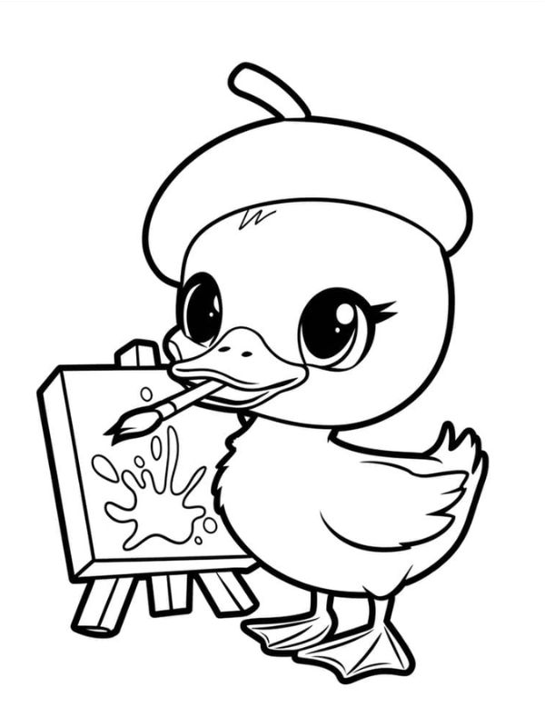 tô màu con vịt 15