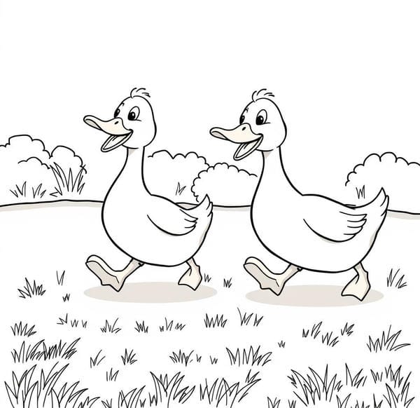 tô màu con vịt 16