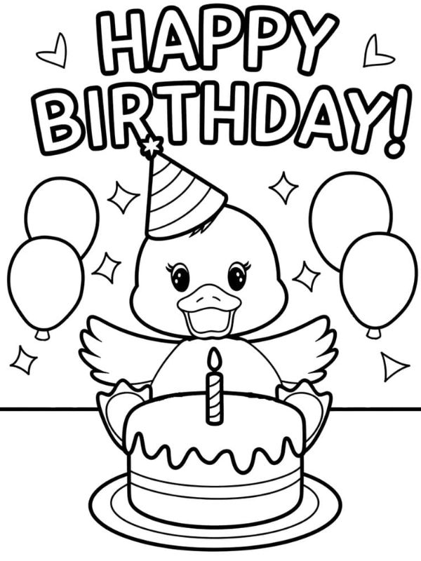 tô màu con vịt 17